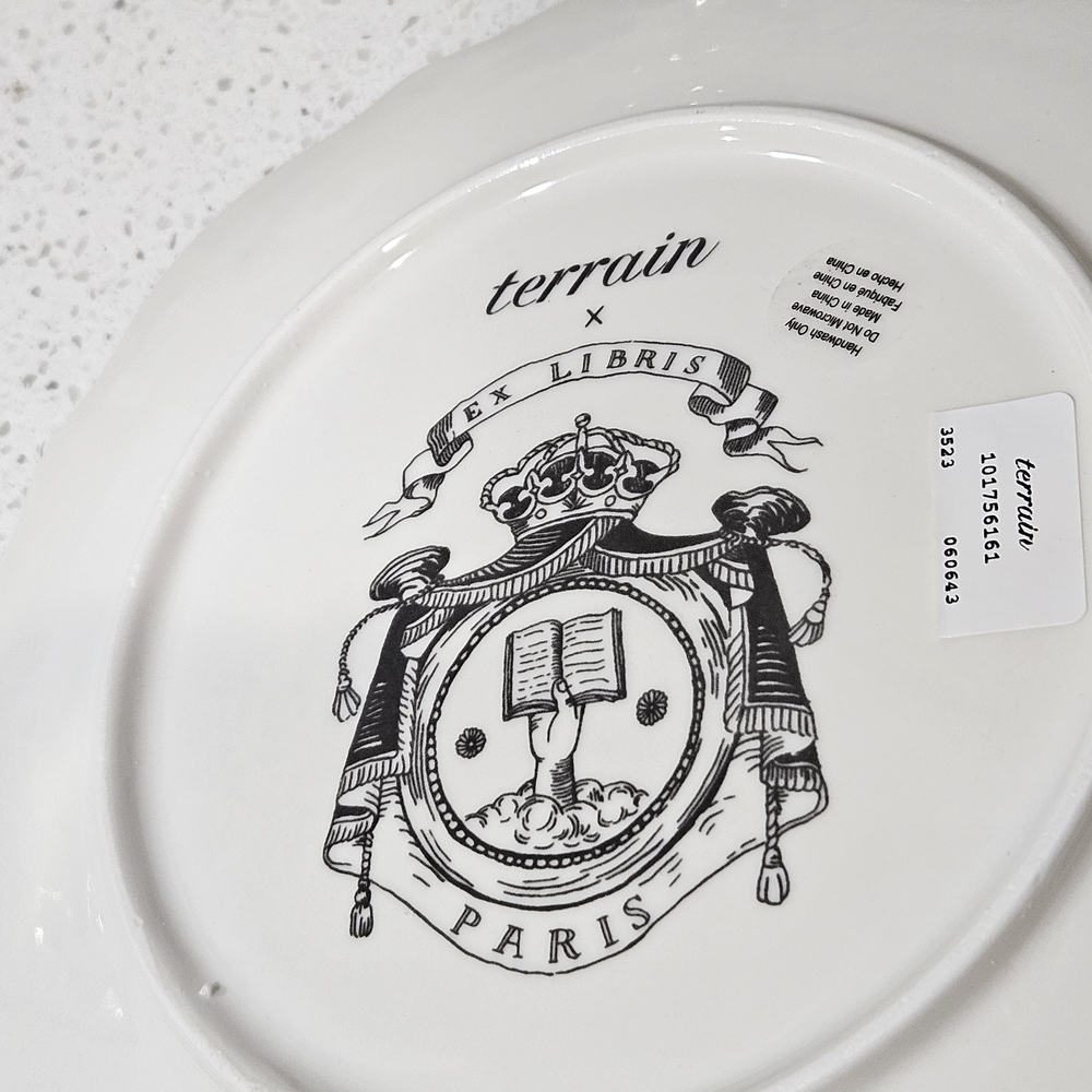 Anthropologie White Gold-Trimmed Tarot Plate 'La Force' - Picture 3 of 8